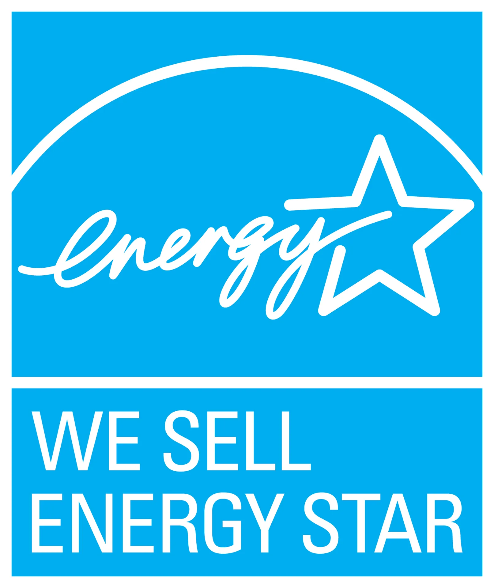 We Sell ENERGY STAR badge, vertical